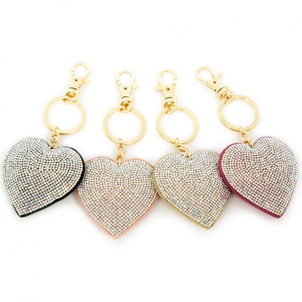 Glitz Heart Keyring 